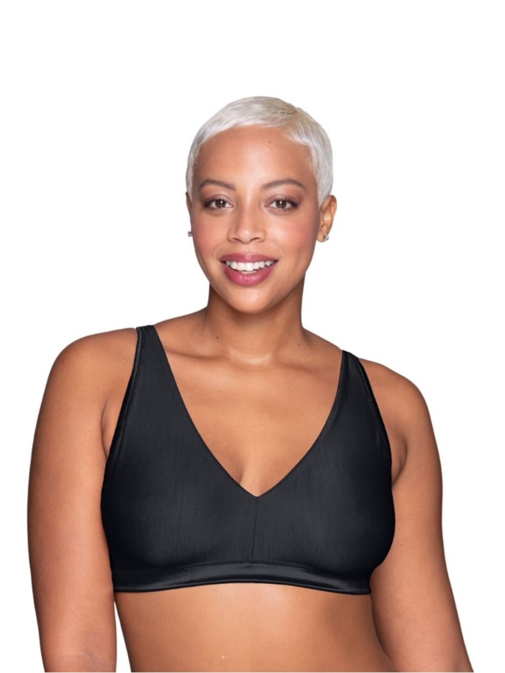 Vanity Fair Women’s Illumination Wireless Bralette Midnight Black Size M